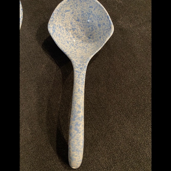 Treasure Craft Spongeware Soup tureen crock with ladle - Picture 3 of 11